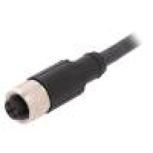 Kabel: pro snímače/automatizaci M12 PIN: 4 přímý 10m zástrčka