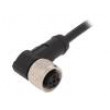 Připojovací kabel M12 PIN: 4 úhlový 10m zástrčka 250VAC 4A