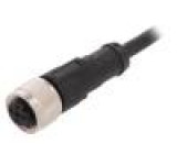 Kabel: pro snímače/automatizaci M12 PIN: 4 přímý 2m zástrčka
