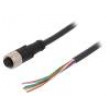 Připojovací kabel M12 PIN: 8 přímý 5m zástrčka 30VAC 4A 30VDC