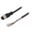 Kabel: pro snímače/automatizaci M12 PIN: 8 přímý 5m zástrčka