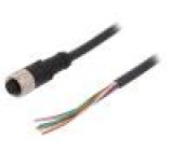 Připojovací kabel M12 PIN: 8 přímý 5m zástrčka 30VAC 4A 30VDC