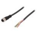 Kabel: pro snímače/automatizaci M12 PIN: 8 přímý 10m zástrčka