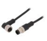 Připojovací kabel M12 PIN: 4 10m zástrčka 250VAC 4A -25÷80°C