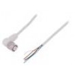 Kabel: pro snímače/automatizaci M12 PIN: 4 úhlový 5m zástrčka