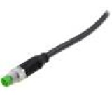 Připojovací kabel M8 PIN: 4 přímý 3m zástrčka 30VAC 4A IP67