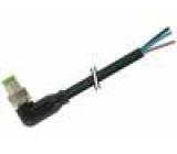 Kabel: pro snímače/automatizaci M8 PIN: 3 úhlový 5m zástrčka