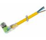 Kabel: pro snímače/automatizaci M8 PIN: 3 úhlový 10m zástrčka