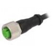 Připojovací kabel M12 PIN: 4 přímý 25m zástrčka 30VAC 4A IP67