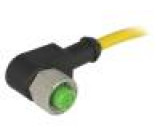 Kabel: pro snímače/automatizaci M12 PIN: 4 úhlový 1,5m 250VAC