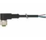 Připojovací kabel M12 PIN: 4 úhlový 3m zástrčka 250VAC 4A