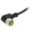 Kabel: pro snímače/automatizaci M12 PIN: 4 úhlový 10m zástrčka