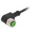 Kabel: pro snímače/automatizaci M12 PIN: 4 úhlový 15m zástrčka
