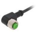 Kabel: pro snímače/automatizaci M12 PIN: 4 úhlový 15m zástrčka