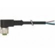 Připojovací kabel M12 PIN: 5 úhlový 3m zástrčka 125VAC 4A