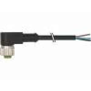 Kabel: pro snímače/automatizaci M12 PIN: 5 úhlový 3m zástrčka