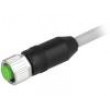 Kabel: pro snímače/automatizaci M12 PIN: 8 přímý 3m zástrčka