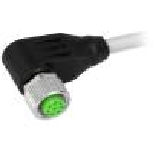 Kabel: pro snímače/automatizaci M12 PIN: 8 úhlový 3m zástrčka