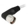 Kabel: pro snímače/automatizaci M23 PIN: 12 úhlový 5m zástrčka