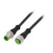 Kabel: pro snímače/automatizaci M12 PIN: 5 0,3m zástrčka 30VAC