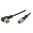 Kabel: pro snímače/automatizaci M12 PIN: 4 2m 250VAC 4A PUR