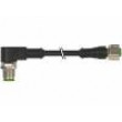 Připojovací kabel M12 PIN: 4 2m zástrčka 250VAC 4A -30÷80°C