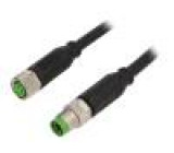 Připojovací kabel M8 PIN: 4 1m zástrčka 30VAC 4A -30÷80°C