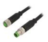 Kabel: pro snímače/automatizaci M8 PIN: 4 1m zástrčka 30VAC 4A