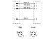 Kabel: pro snímače/automatizaci M8 PIN: 4 1m zástrčka 30VAC 4A