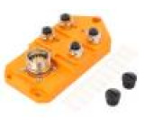 Rozbočovač M12 PIN: 5 zásuvka 4A ASBS -15÷80°C IP67 60VDC