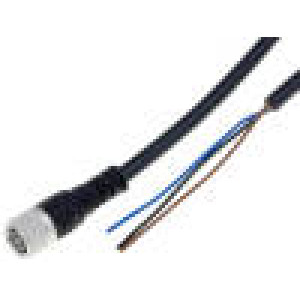 Připojovací kabel M8 PIN: 3 přímý 2m zástrčka 60VAC 4A IP67