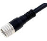 Připojovací kabel M8 PIN: 3 přímý 5m zástrčka 60VAC 4A IP67