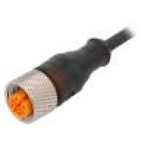 Kabel: pro snímače/automatizaci M12 PIN: 3 přímý 5m zástrčka