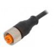 Kabel: pro snímače/automatizaci M12 PIN: 4 přímý 5m zástrčka