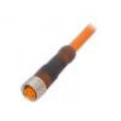 Kabel: pro snímače/automatizaci M8 PIN: 4 přímý 15m zástrčka