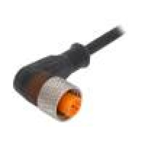 Kabel: pro snímače/automatizaci M12 PIN: 3 úhlový 5m zástrčka