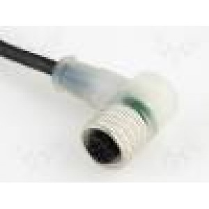 Kabel: pro snímače/automatizaci M12 PIN: 3 úhlový 5m zástrčka