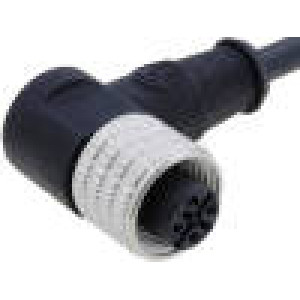 Kabel: pro snímače/automatizaci M12 PIN: 4 úhlový 2m zástrčka