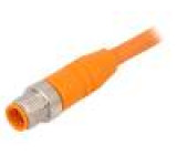 Připojovací kabel M12 přímý 2m zástrčka 250VAC 4A -25÷80°C