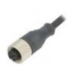 Připojovací kabel M12 PIN: 5 přímý 10m zástrčka 24VAC 4A IP67