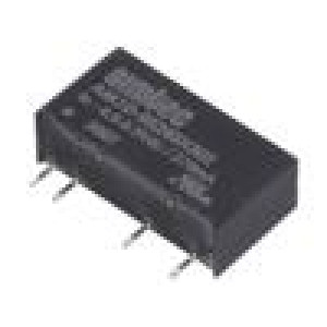 AM2D-0524SZ Převodník: DC/DC 2W Uvst:4,5÷5,5V 24VDC Ivýst:83mA SIP7 2,5g