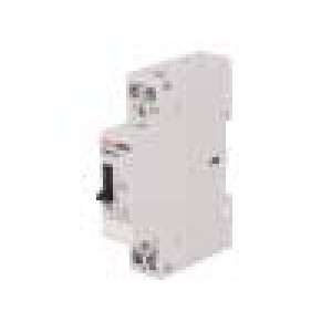 Stykač: 2-pólový instalační NC + NO 220÷230VAC 220÷230VDC 20A