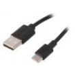 Kabel USB 2.0 USB 2.0 A vidlice, USB 3.1 C vidlice 2m černá
