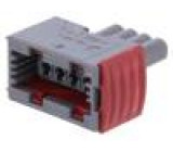 Konektor: automotive JPT zásuvka zástrčka na kabel PIN: 4 šedá