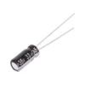 Kondenzátor elektrolytický THT 33uF 35VDC Ø5x11mm Rozteč:2mm