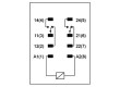 RXG25P7 Relé: elektromagnetické DPDT Ucívky:230VAC 5A/250VAC 5A/30VDC