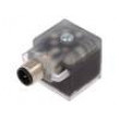 Adaptér M12 vidlice, DIN 43650 vidlice PIN:3 úhlové 90°