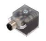 Adaptér M12 vidlice, DIN 43650 vidlice PIN:3 úhlové 90°