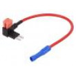 Splitter 10A 2 micro fuses 1mm2 Colour: red