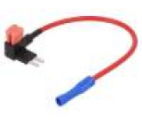 Splitter 10A 2 micro fuses 1mm2 Colour: red